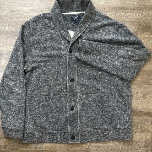 Grayers Clothing Sweater Men's XXL Grey Shawl Neck Button Front Knit Cardigan - Picture 1 of 4